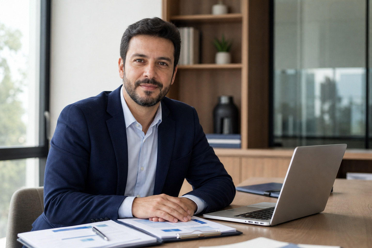 Contador em um escritório profissional
